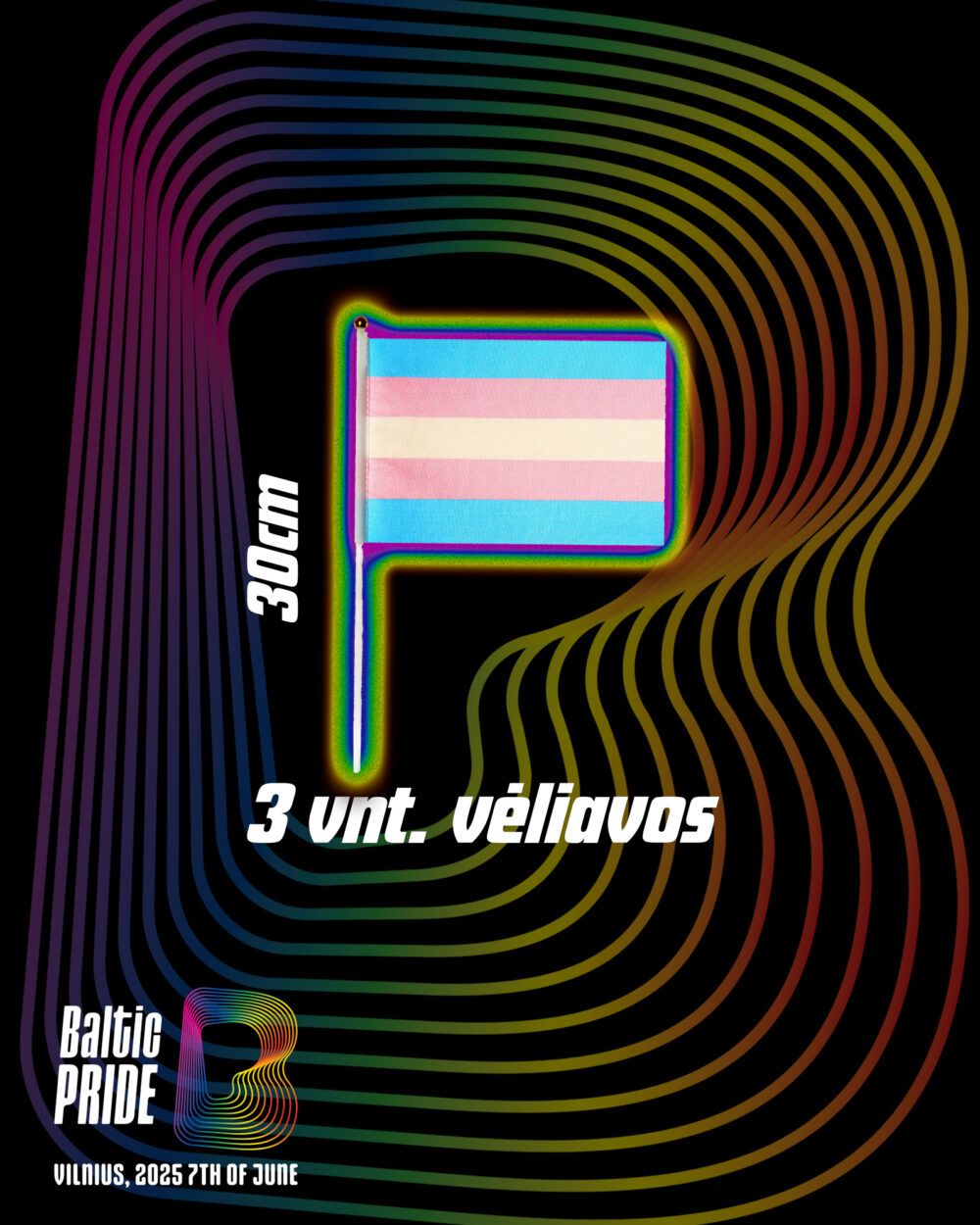 PRIDE TRANS VĖLIAVŲ KOMPLEKTAS