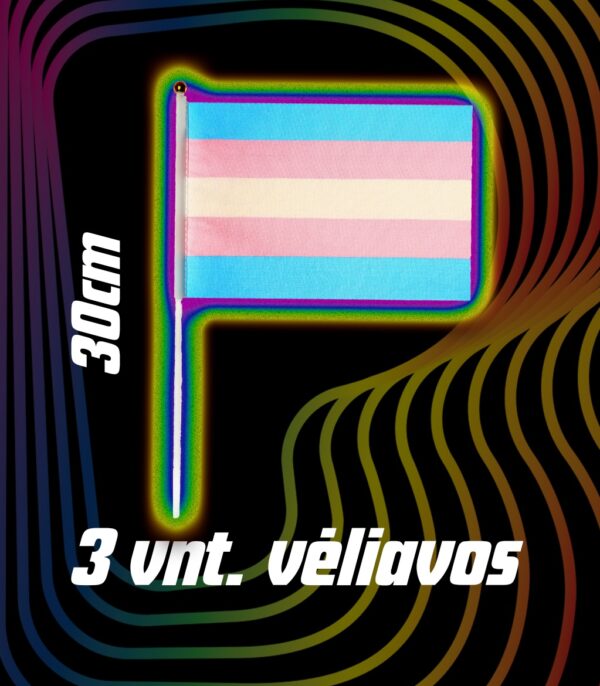 Trans Pride vėliavų komplektas